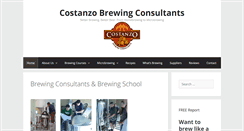 Desktop Screenshot of costanzobrewing.com