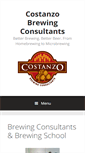 Mobile Screenshot of costanzobrewing.com